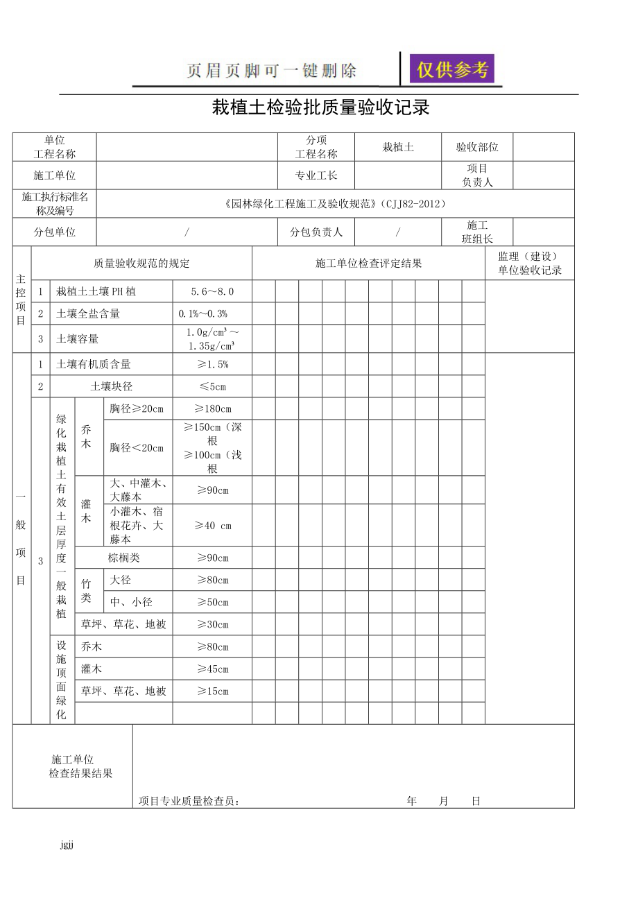 园林工程检验批最新版【一类优选】_第1页