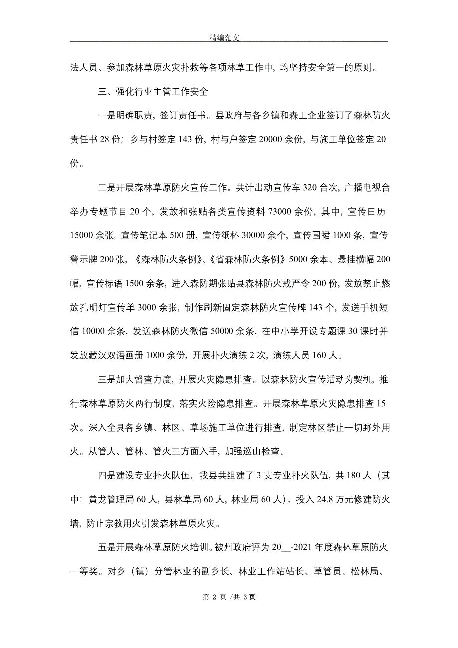 2021年林业和草原局安全生产工作总结_第2页