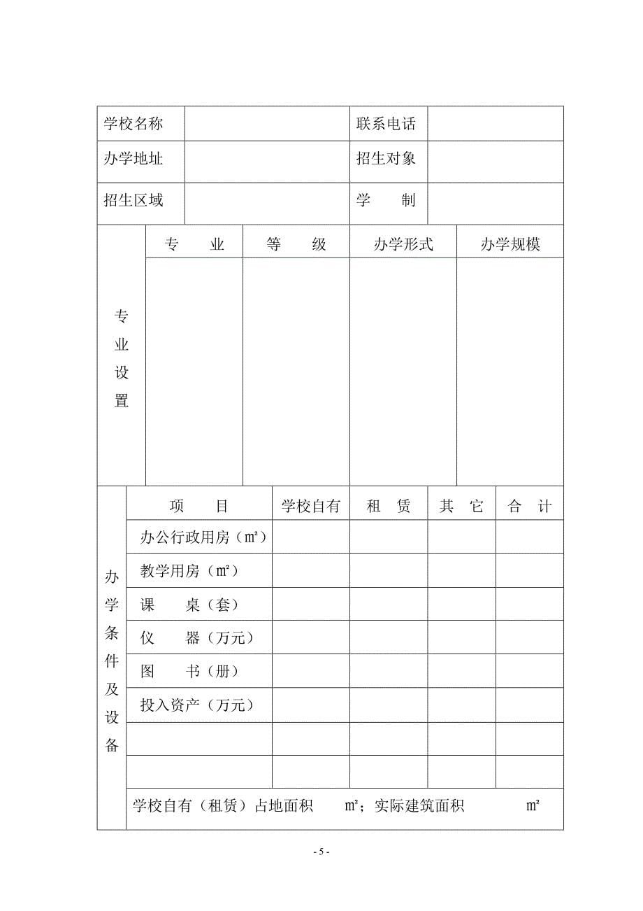 太原市筹备(设立)民办学校审批表.doc_第5页