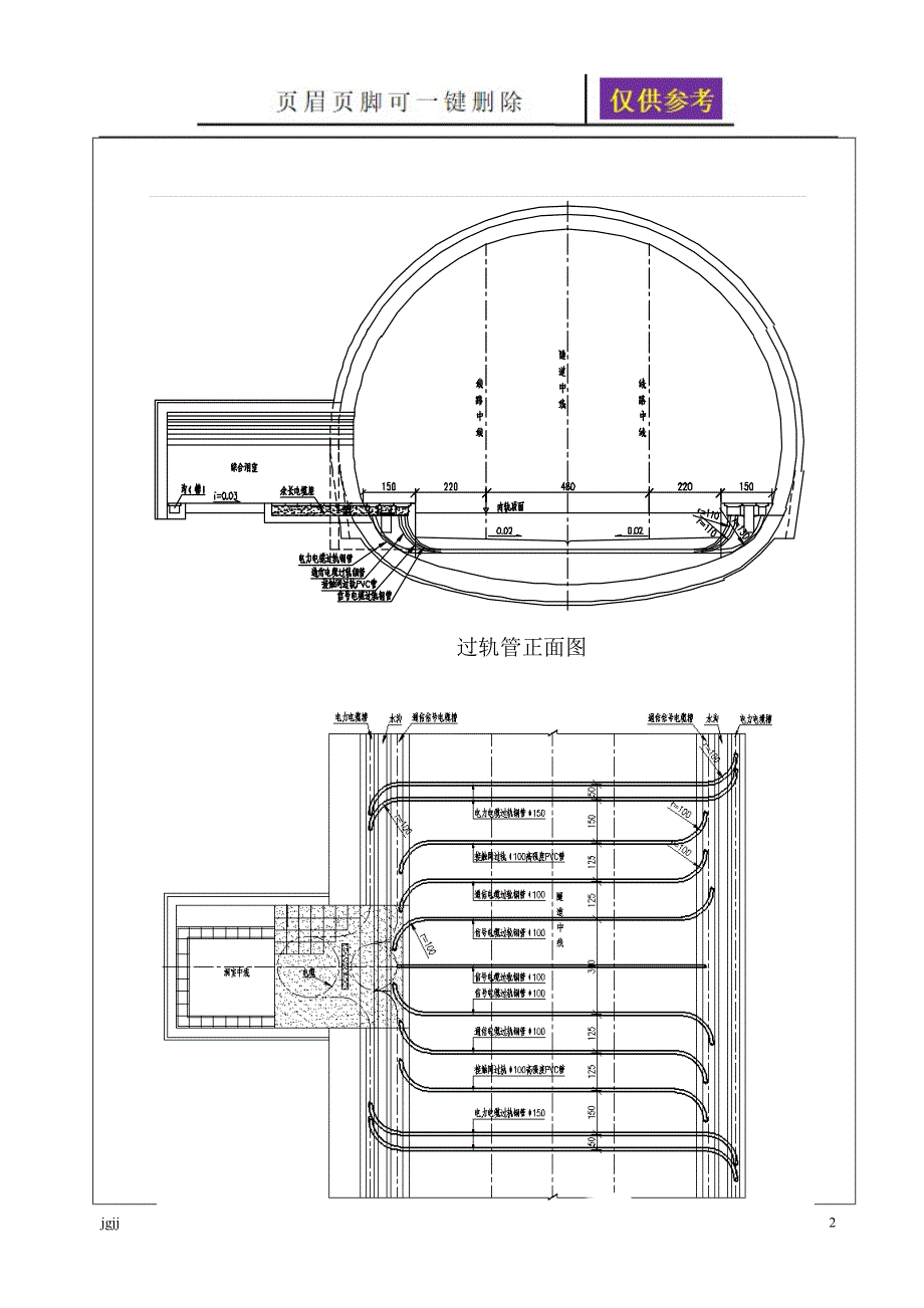 铁路客运专线隧道过轨管线技术交底文书荟萃_第2页