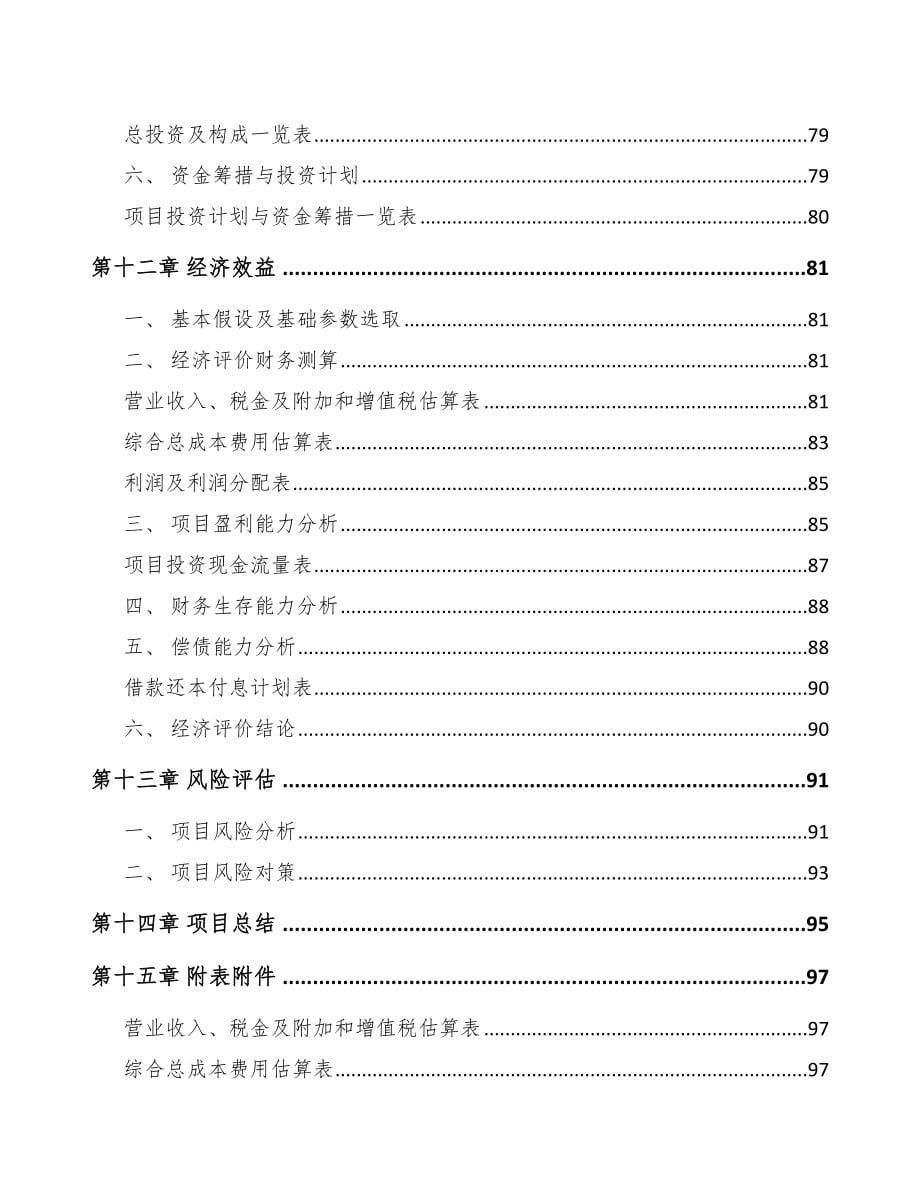 泉州汽车灯具项目可行性研究报告_第5页