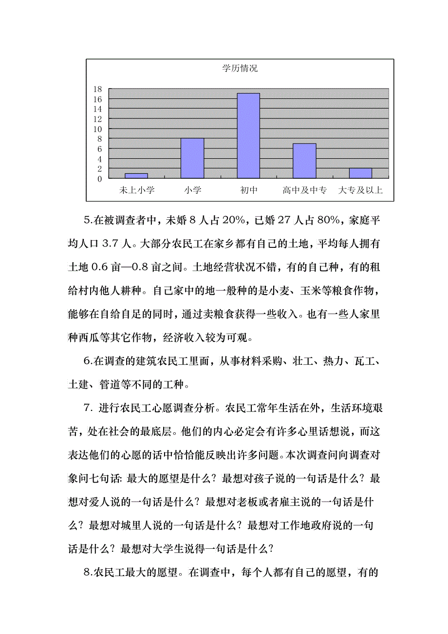 关于某工程工地农民工的调查报告_第4页