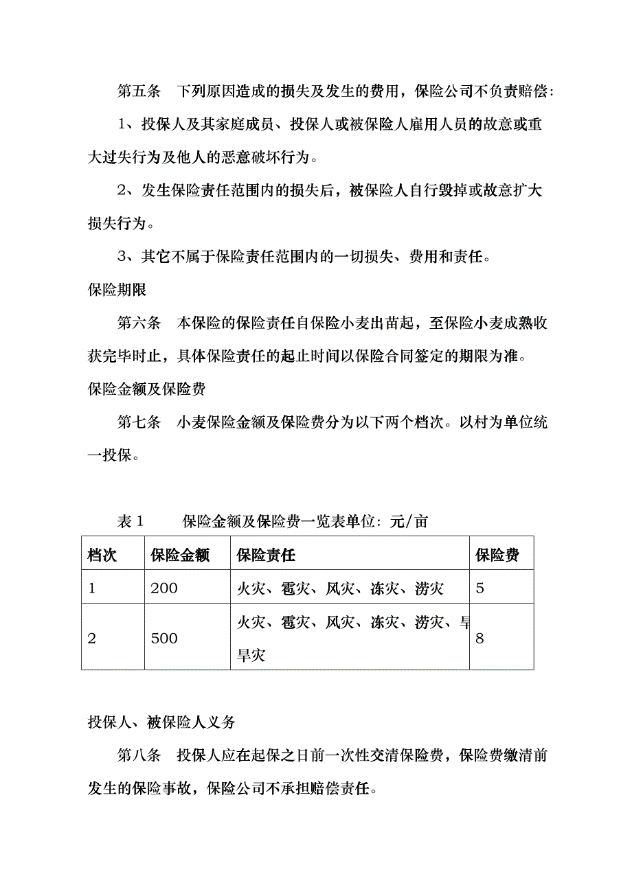 政策性小麦保险条款hqwt_第2页