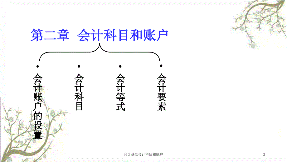 会计基础会计科目和账户课件_第2页