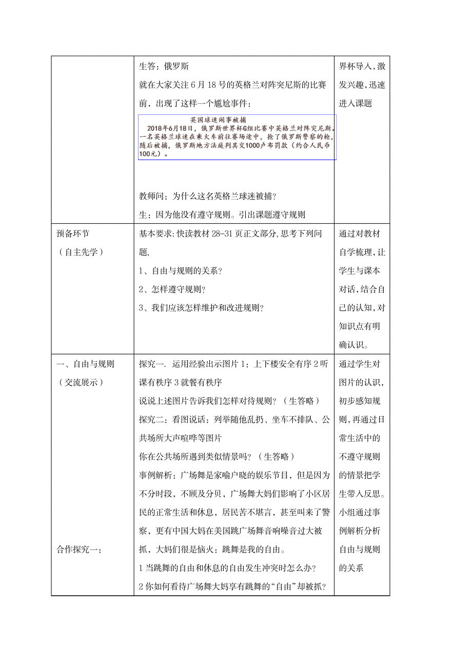 2023年八年级道德与法治上册第二单元遵守社会规则第三课社会生活离不开规则第2框遵守规则精品教案新人教版_第2页