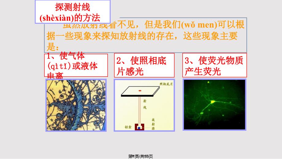 探测射线的方法实用教案_第1页