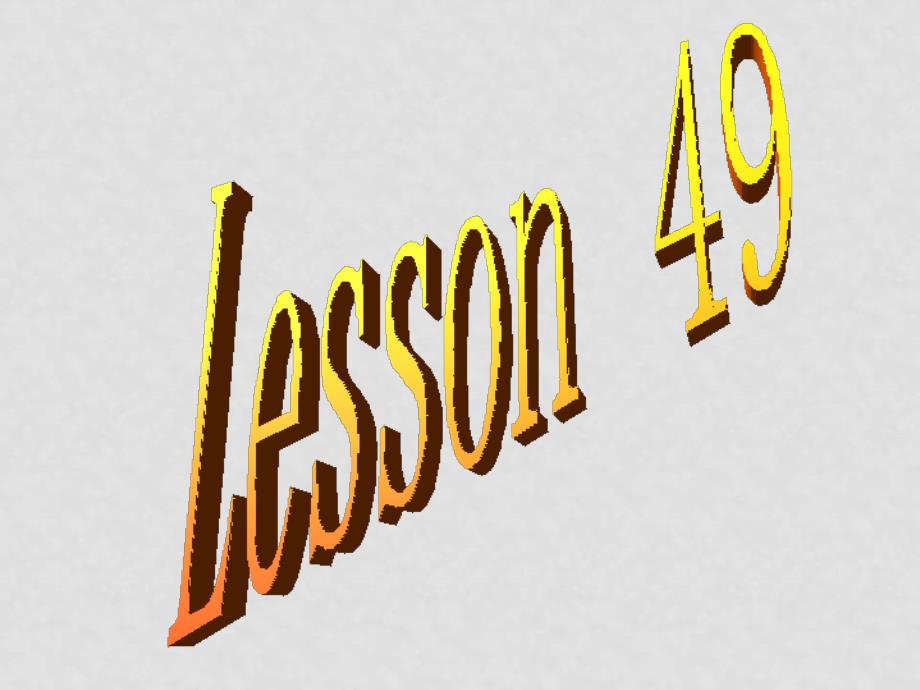 七年级英语上册Lesson49课件冀教版_第1页