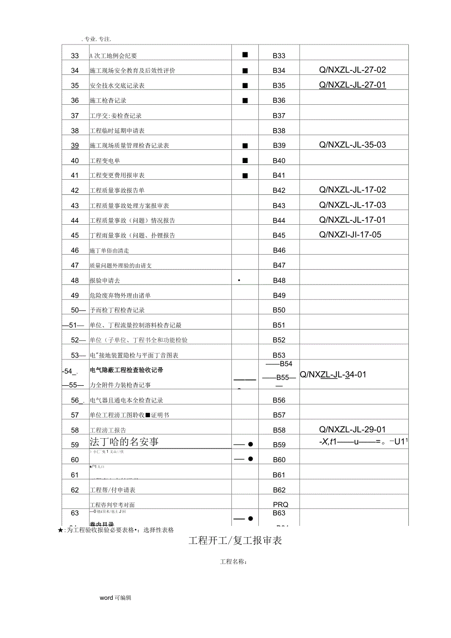 工程施工验收所有表格大全_第3页