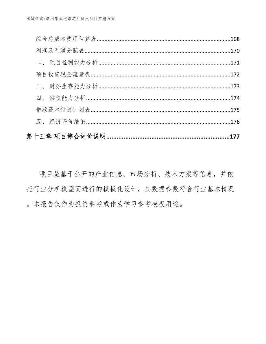 漯河集成电路芯片研发项目实施方案（参考模板）_第5页