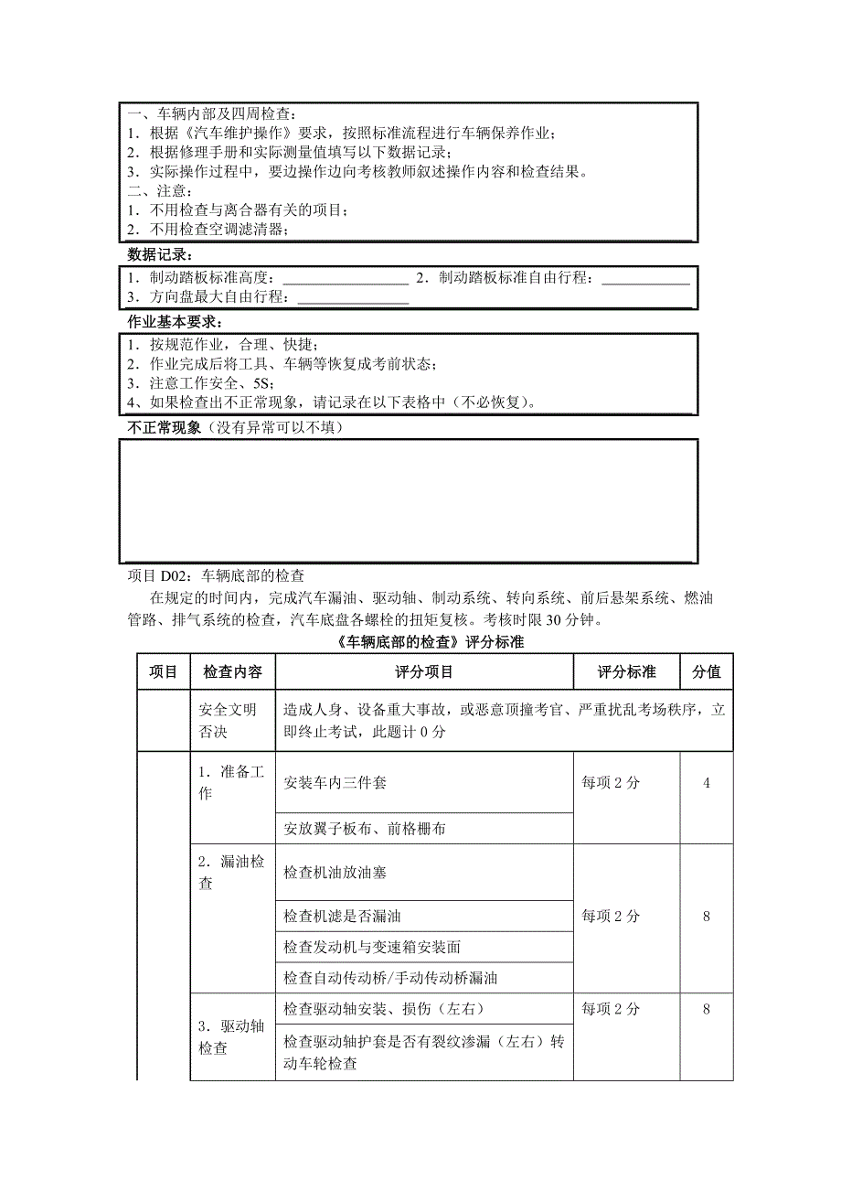 汽车维护与保养实训项目_第4页