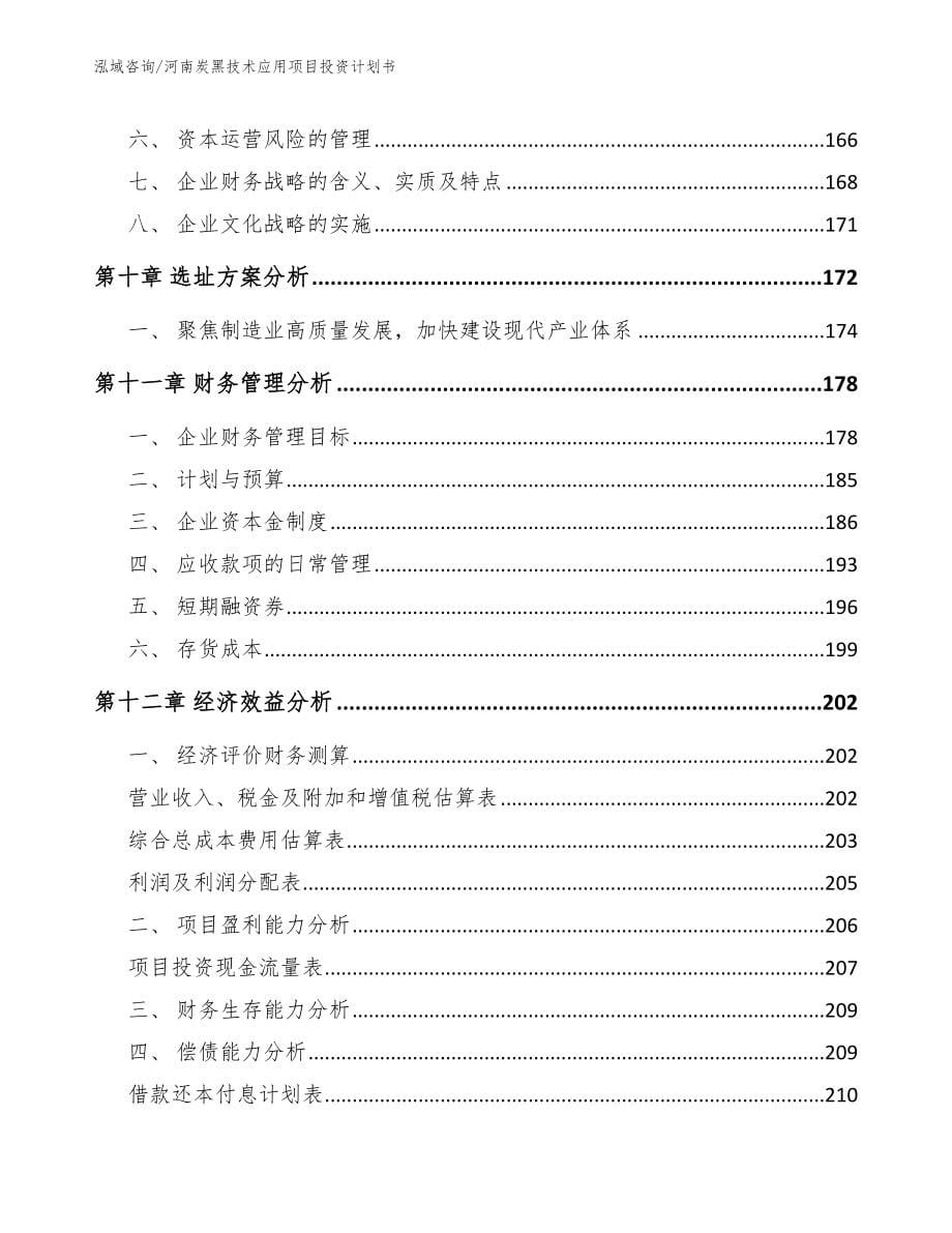 河南炭黑技术应用项目投资计划书（模板参考）_第5页