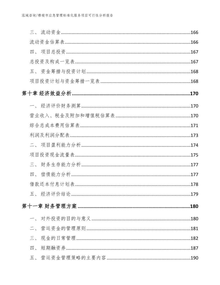 穆棱市应急管理标准化服务项目可行性分析报告_第5页