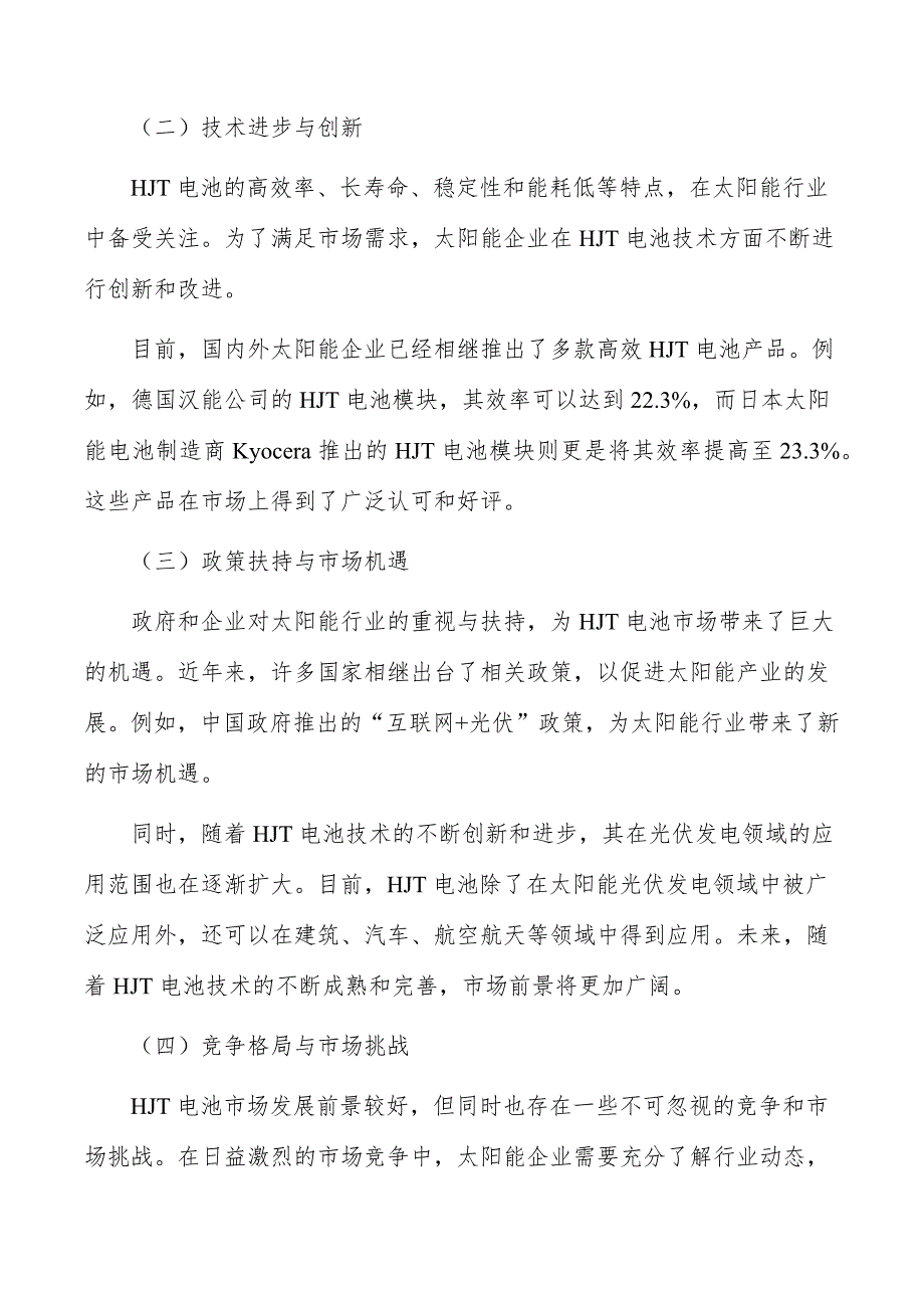 高效HJT电池行业投资价值及前景预测报告_第2页