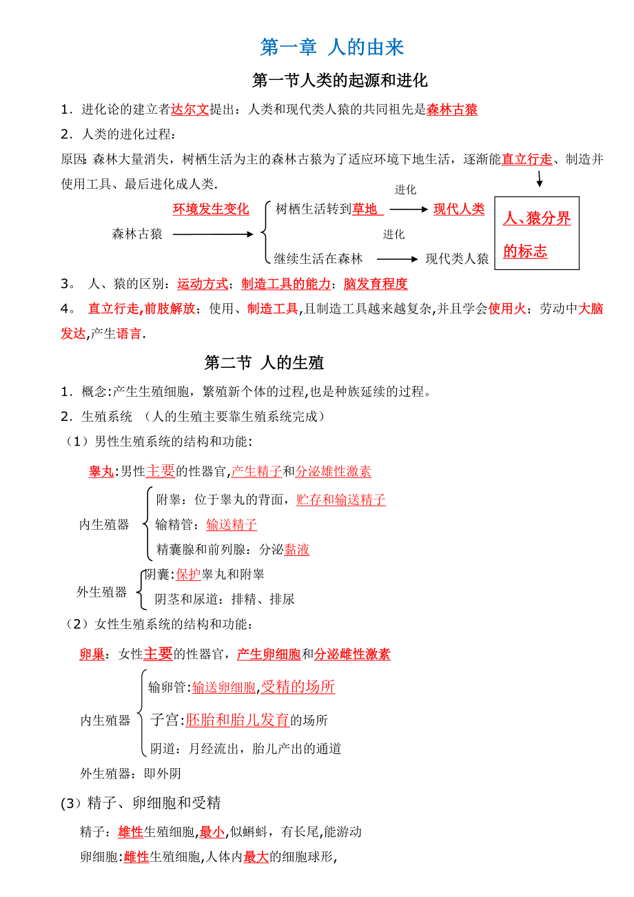 初中七年级生物前三章思维导图.doc_第1页