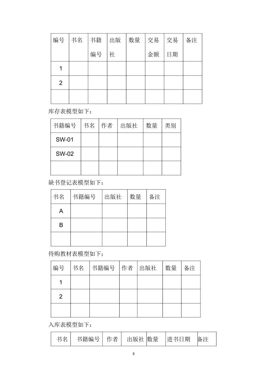 实例1-学校教材订购系统精编版_第5页