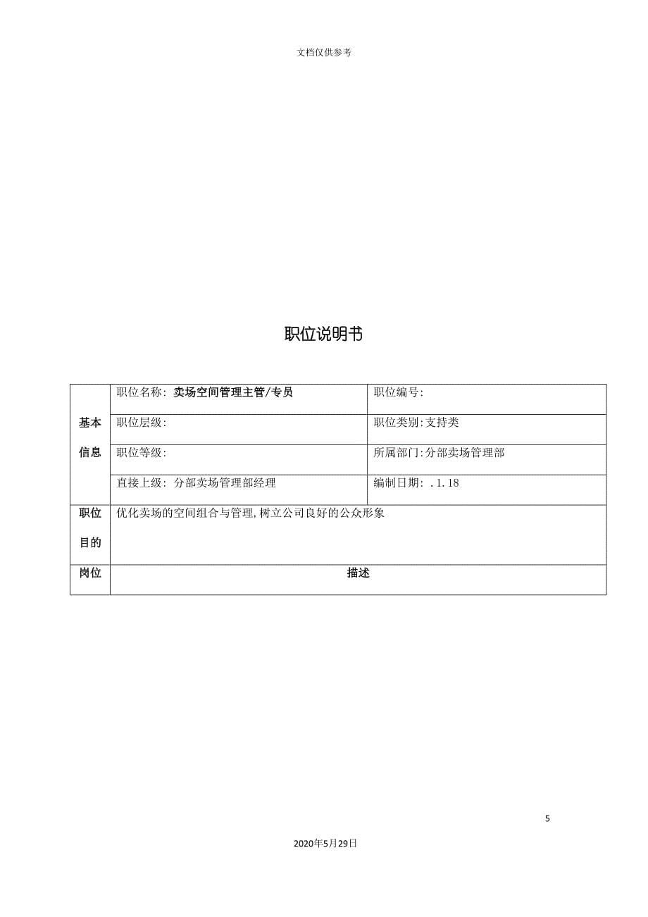 卖场管理部职位说明书.doc_第5页