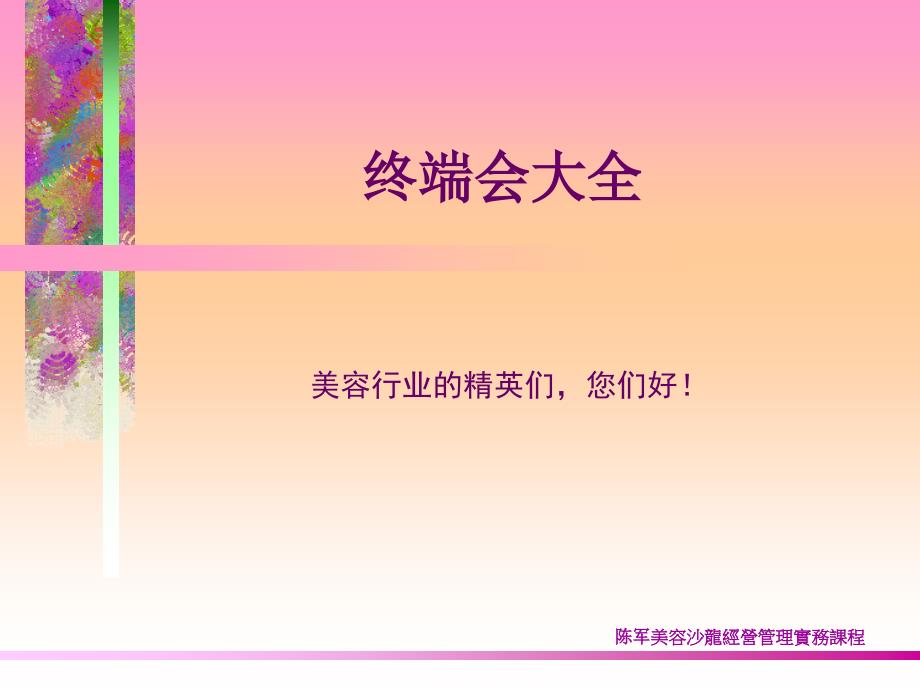 美容行业终端会大全_第1页