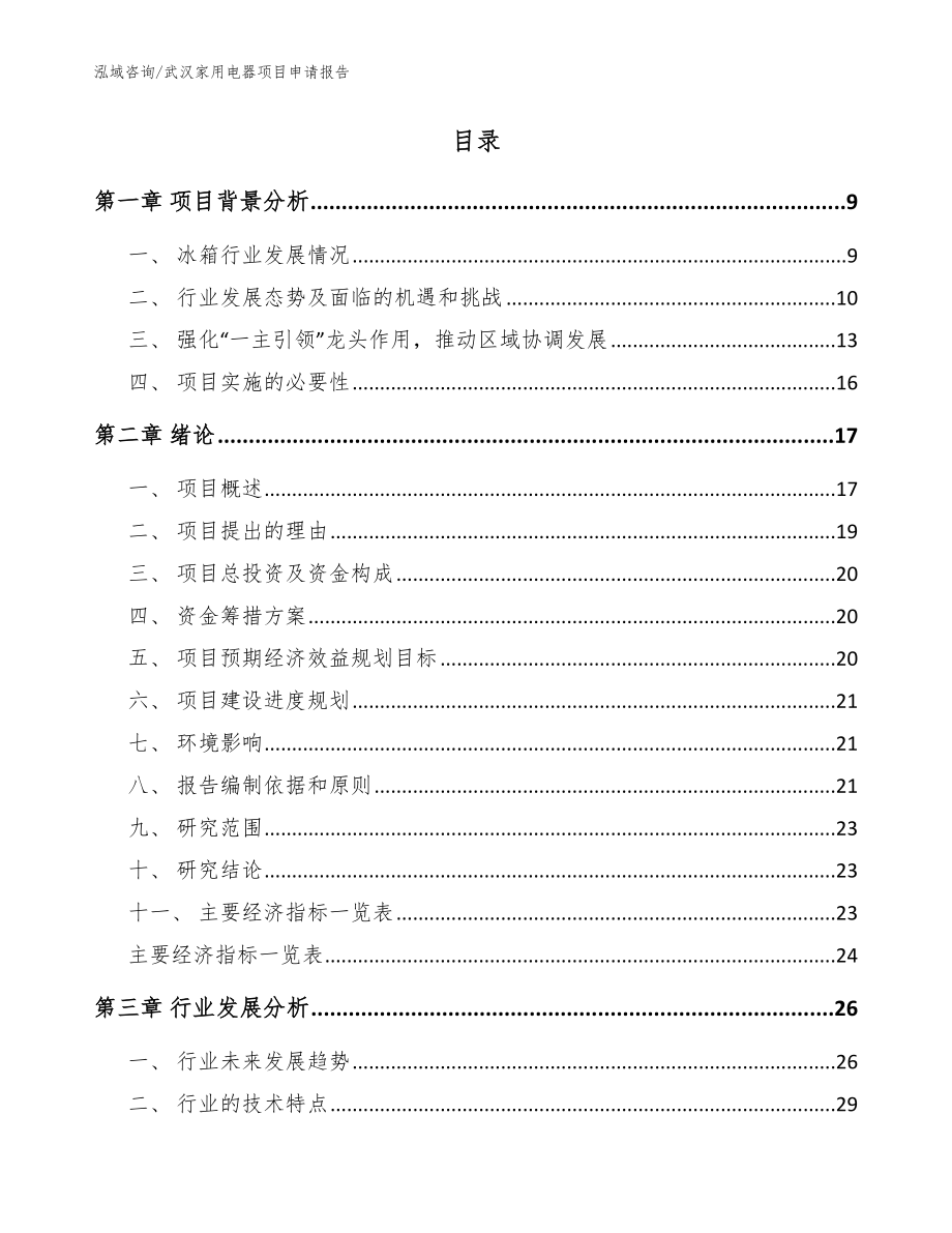 武汉家用电器项目申请报告【范文】_第2页