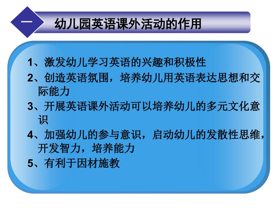 幼儿园英语课外活动的组织及活动形式_第3页