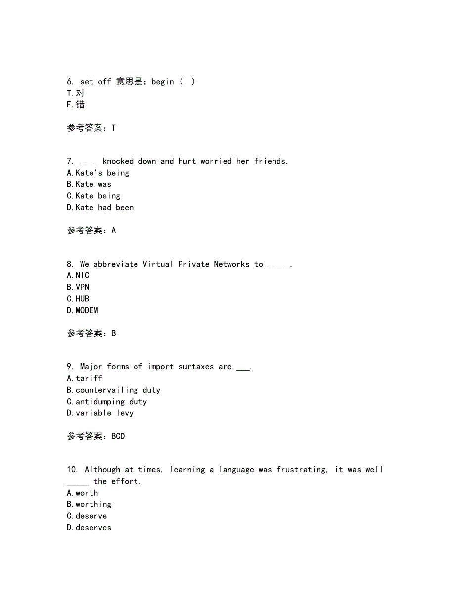 北京语言大学21秋《商务英语》平时作业一参考答案78_第2页