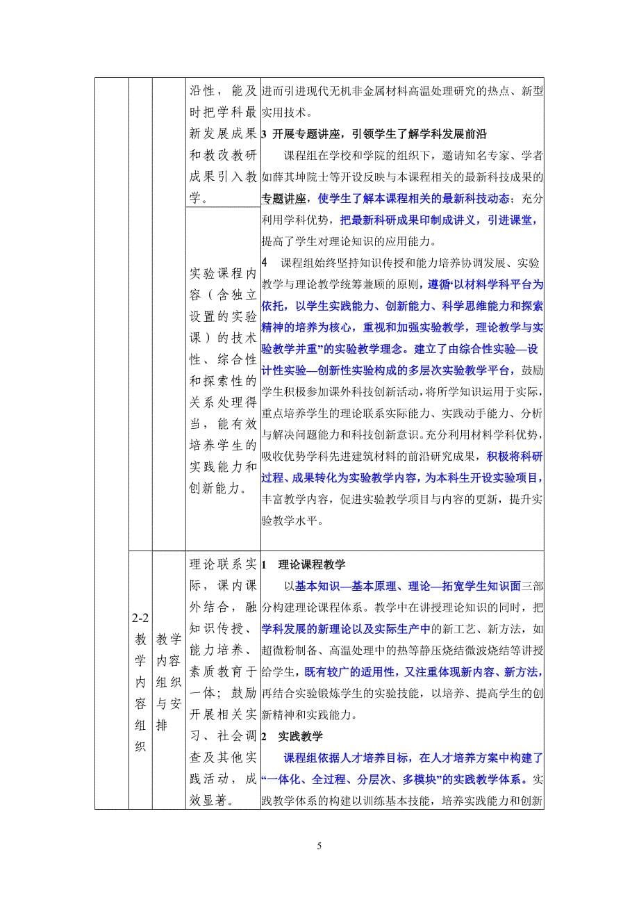 无机非金属材料工艺学课程自我评价_第5页