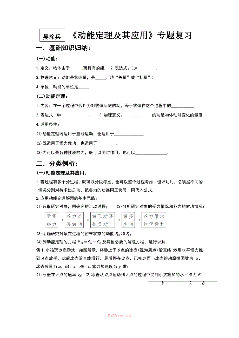 动能定理及其应用专题_第1页