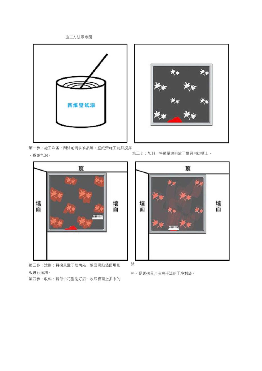 济南四维液体壁纸施工方法示意图_第1页