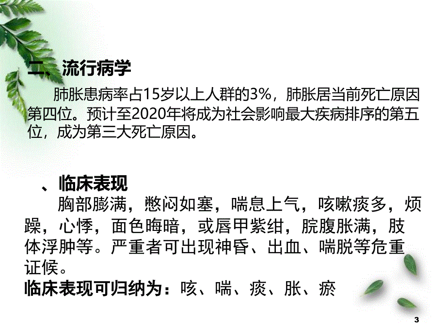 肺胀中医护理查房ppt医学课件_第3页