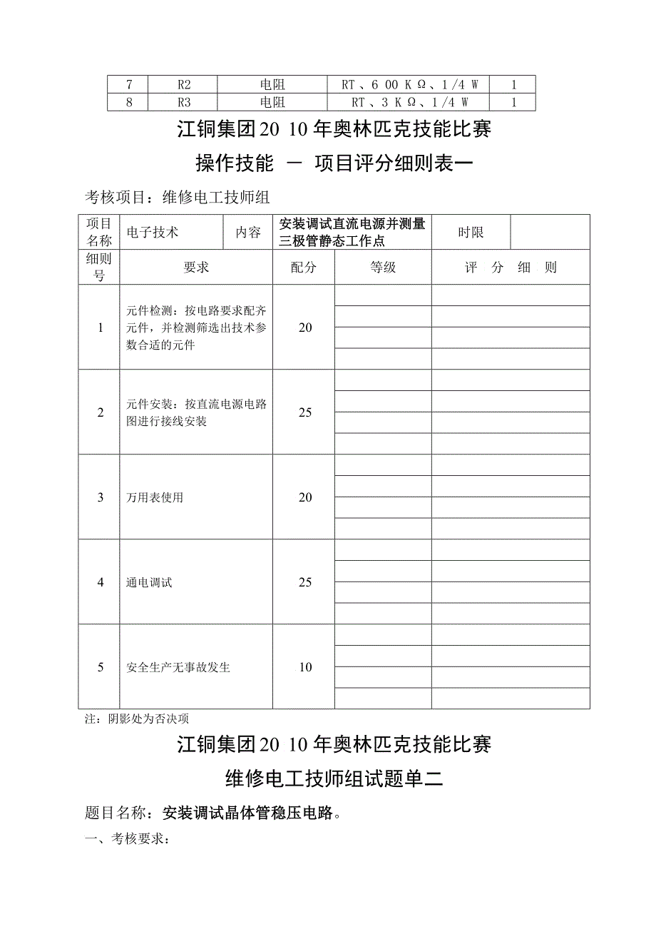 《矿井维修电工》实操考核4_第5页