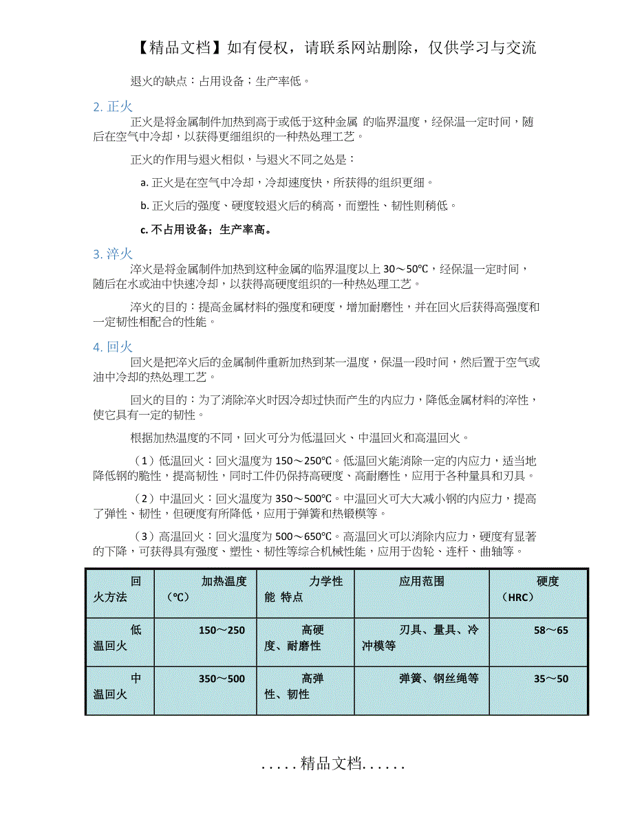 材料及其热处理方式和性能影响_第4页