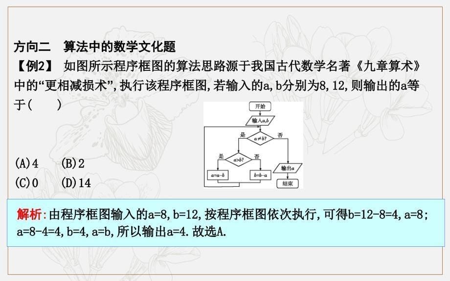 版导与练一轮复习文科数学课件：第十一篇　复数、算法、推理与证明必修3、选修12 高考微专题九　数学文化专题 (数理化网)_第5页