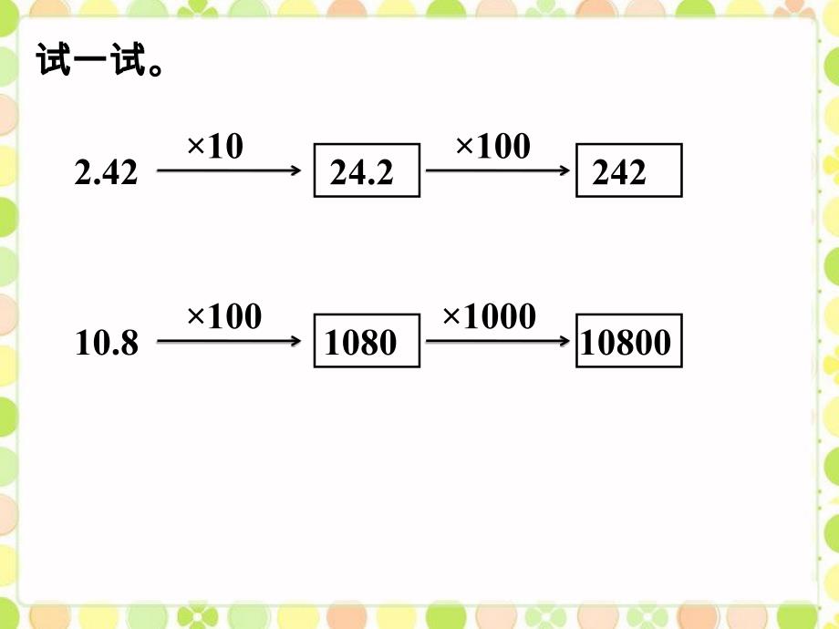 五年级上册数学课件第二单元2.2小数点向右移动课件浙教版共11张PPT_第4页