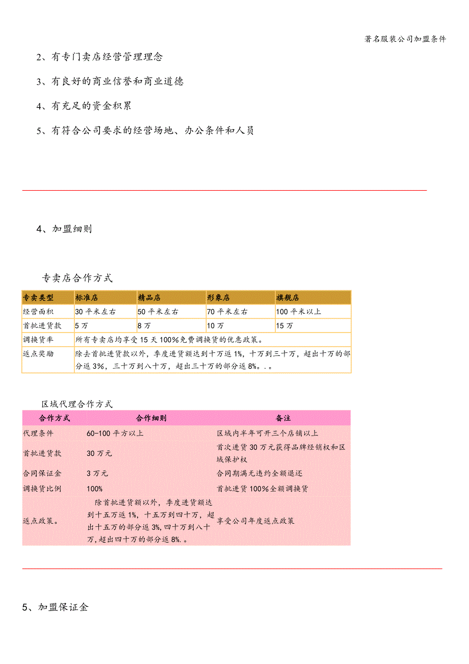 著名服装公司加盟条件.doc_第2页