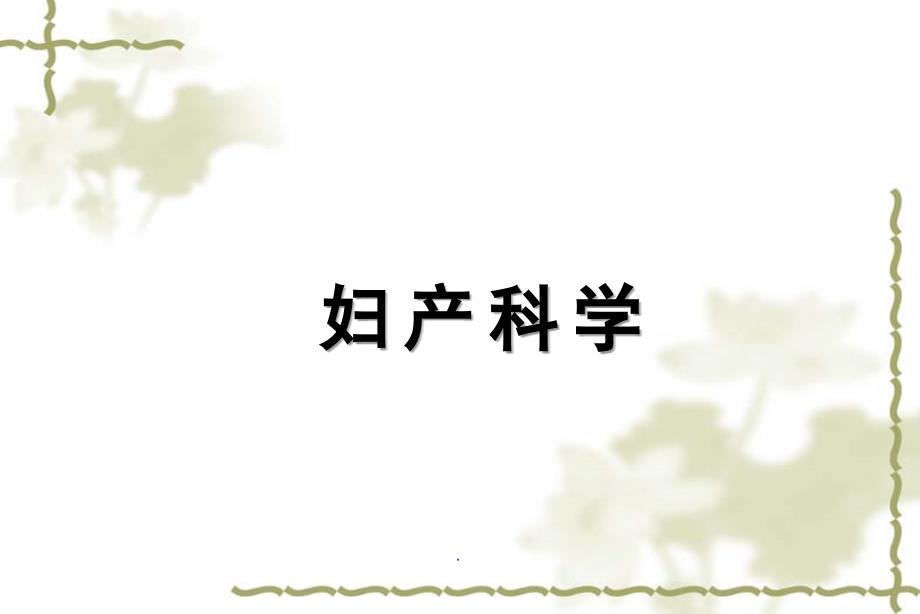 妇科病史及检查PPT演示课件