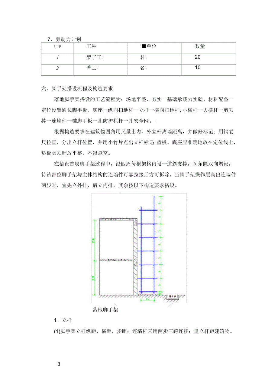 落地脚手架专项施工方案(外立面整治)_第4页