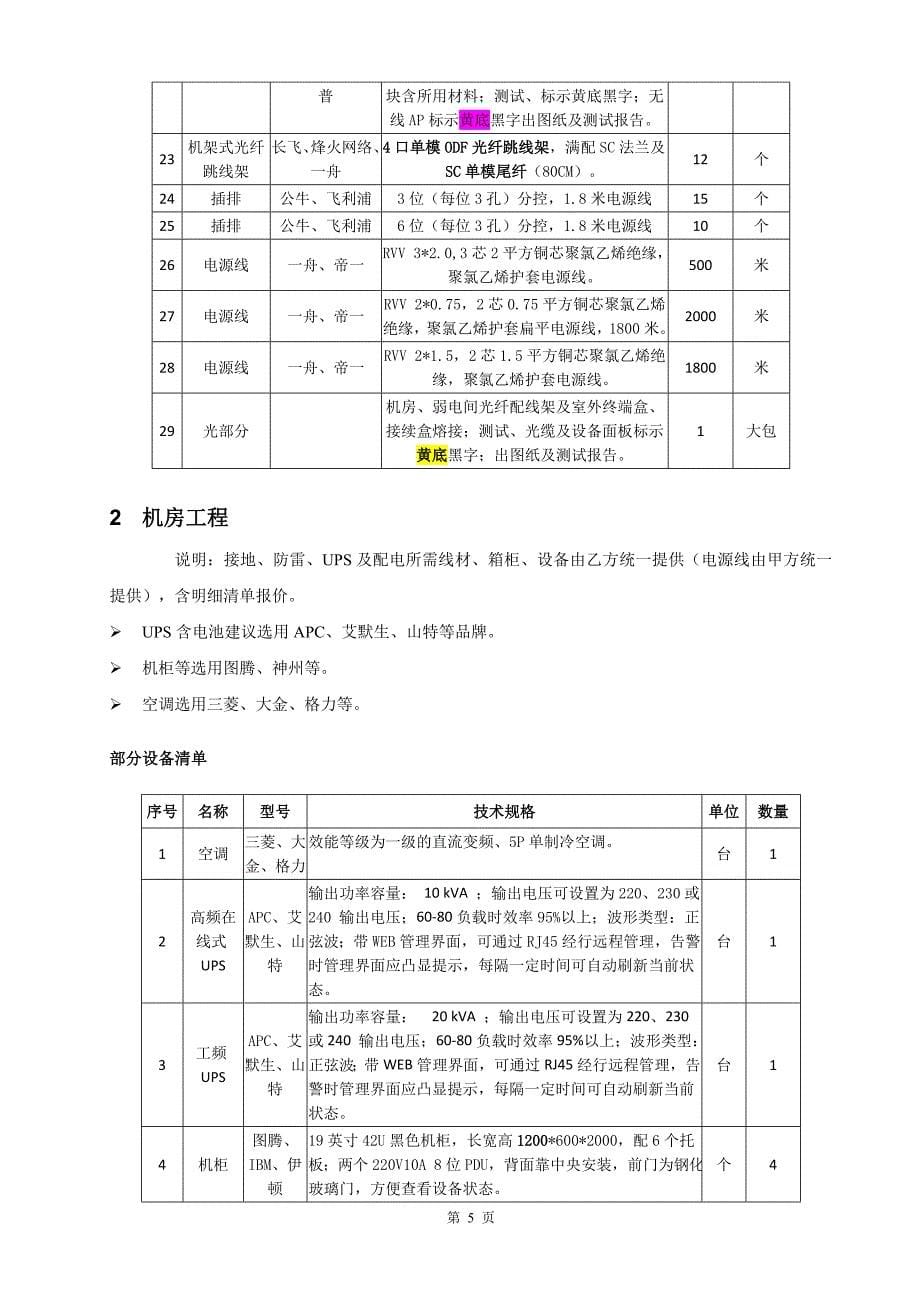 某培训中心信息化项目招标书_第5页