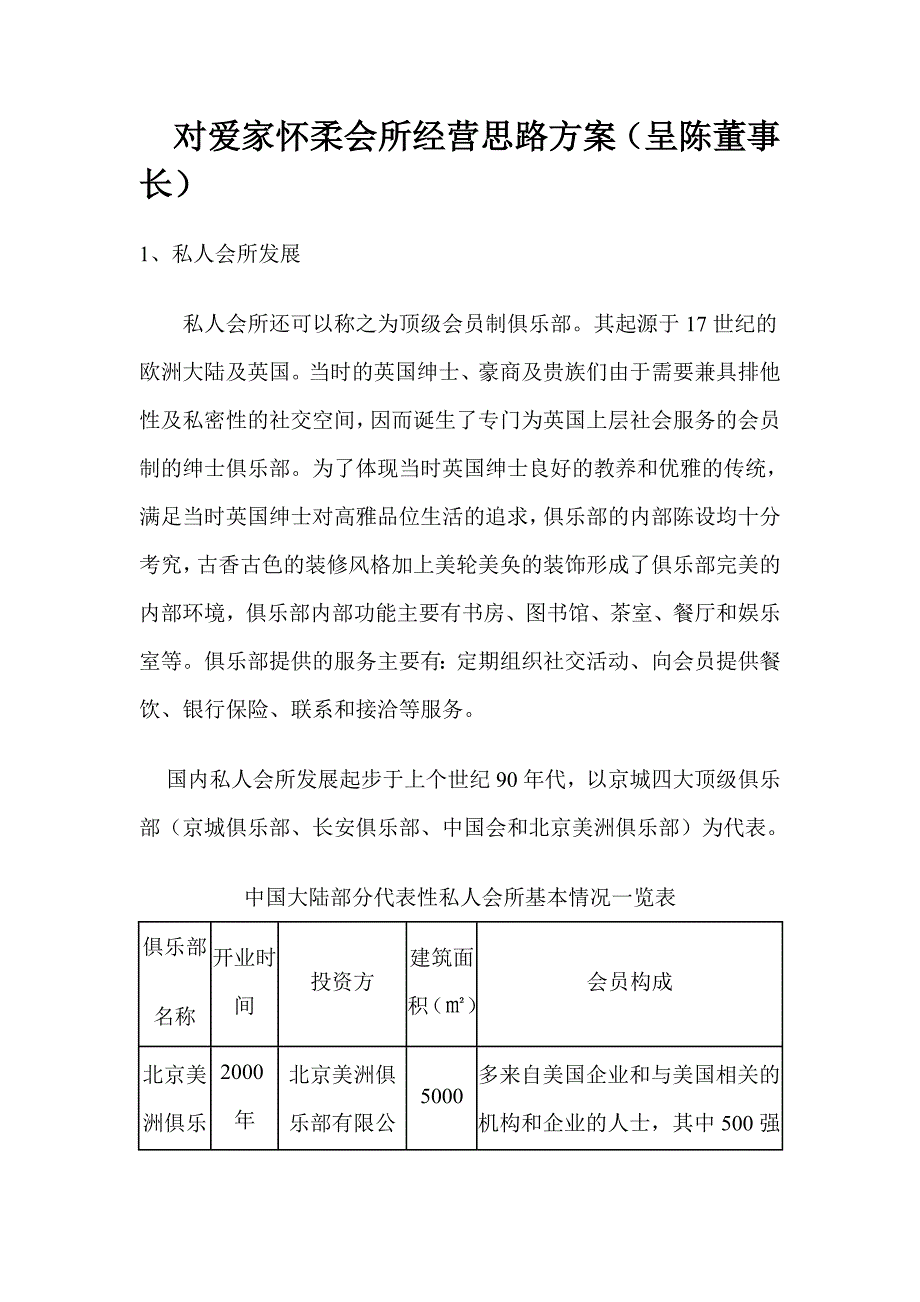 私人会所经营计划书_第1页