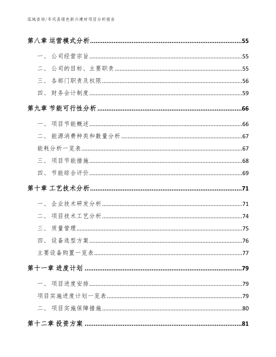 岑巩县绿色新兴建材项目分析报告_范文_第4页