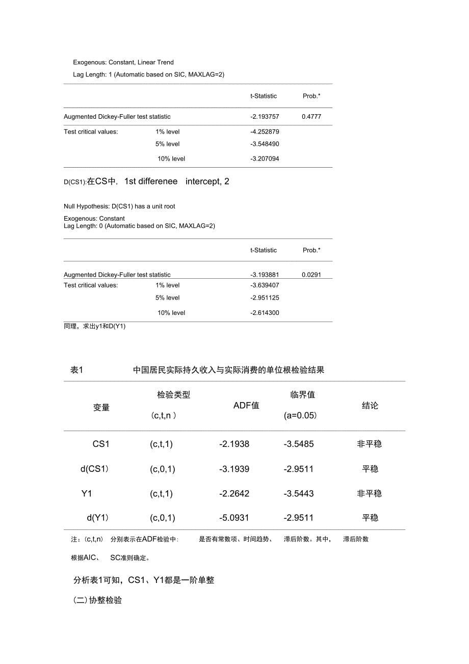 利用eviews进行协整分析_第5页