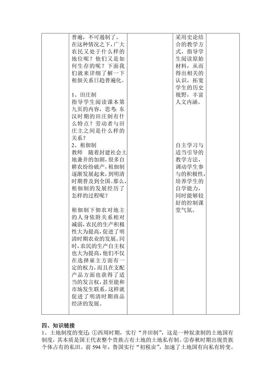 《中国古代的土地制度》教学设计_第5页