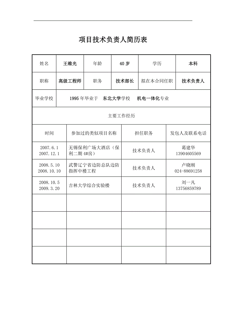 项目管理机构组成表_第4页