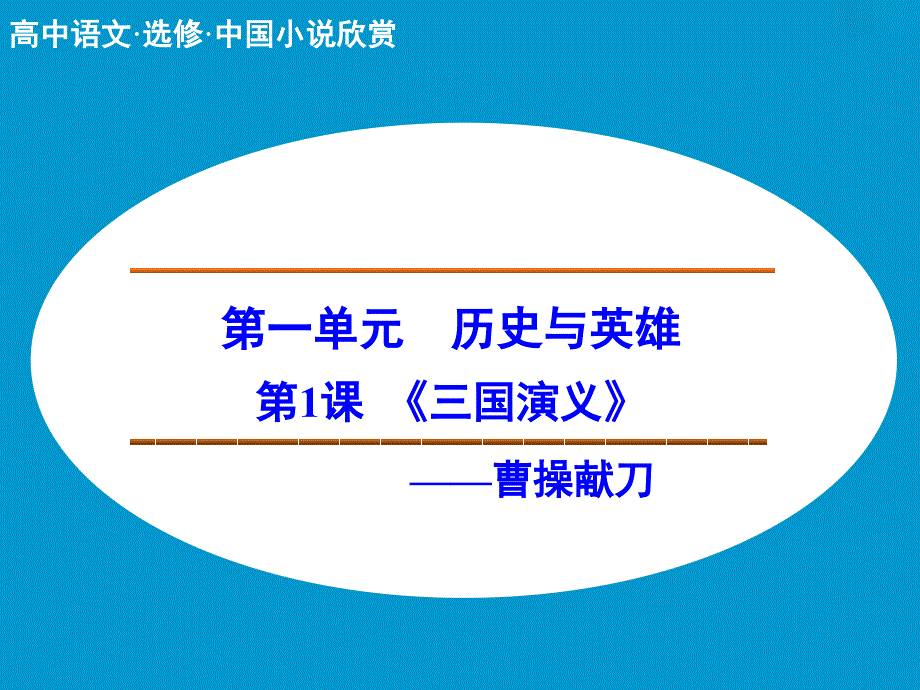 11曹操献刀（人教版选修《中国小说欣赏》）_第1页