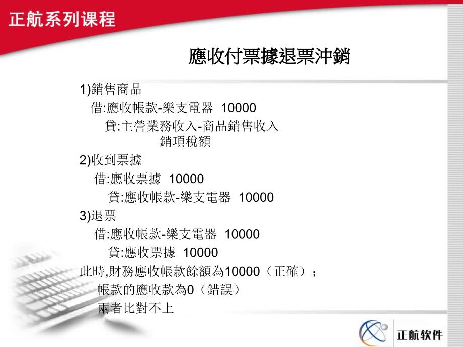 正航管理软件T357应收付票据反冲销_第4页