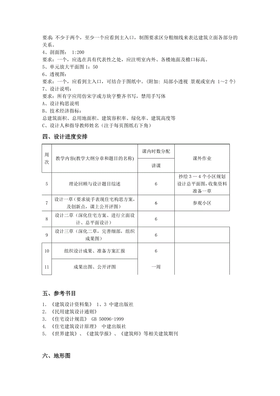 多层住宅建筑设计任务书_第2页