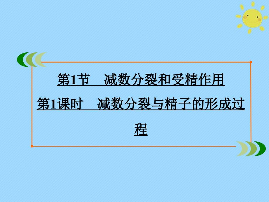 2019-2020学年高中生物 第2章 基因和染色体的关系 第1节 减数分裂和受精作用 第1课时 减数分裂与精子的形成过程课件 新人教版必修2_第2页