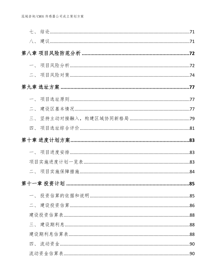 CMOS传感器公司成立策划方案_模板参考_第4页