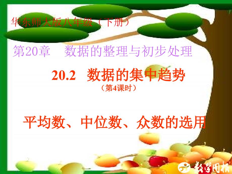 202数据的集中趋势第4课时平均数中位数和众数的选用_第2页