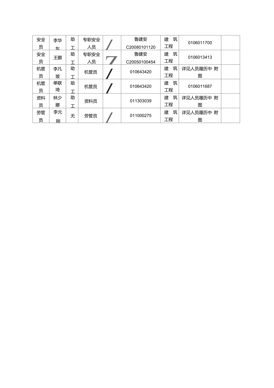 项目管理机构组成表_第2页