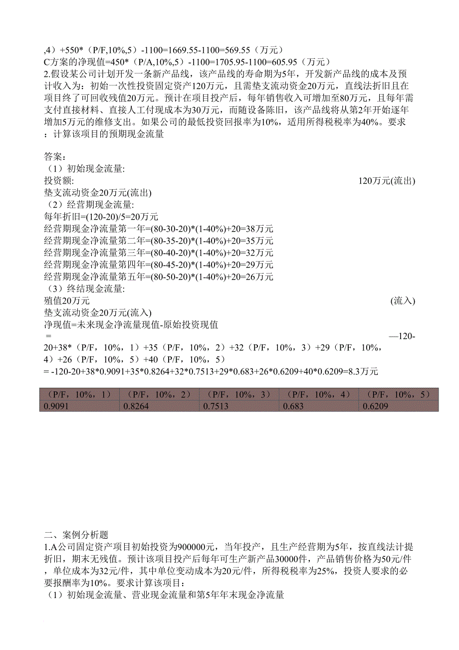 2016电大财务管理(新版)形考册复习题_第4页