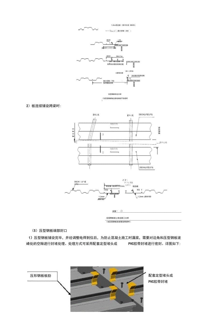 钢结构压型钢板施工工法_第5页